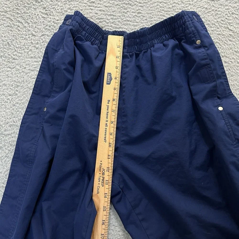 Vintage‎ Adidas Track Pants Mens Medium Blue Tear Away Leg Elastic Waist Y2K